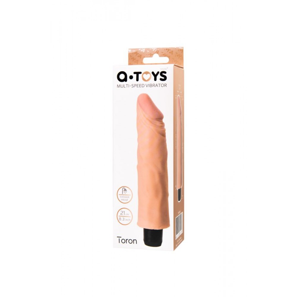 A-Toys by TOYFA Toron Realistik Vibratör, TPE, Ten, 21 cm