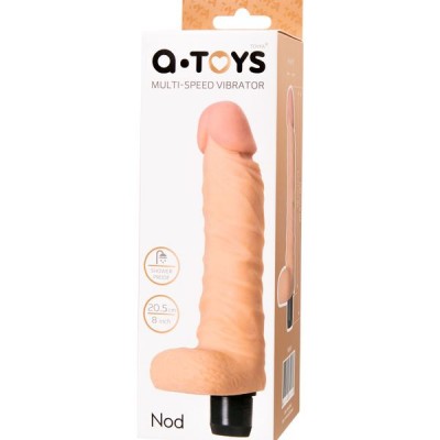 A-Toys by TOYFA Nod Realistik Vibratör, TPE, Ten, 20,5 cm