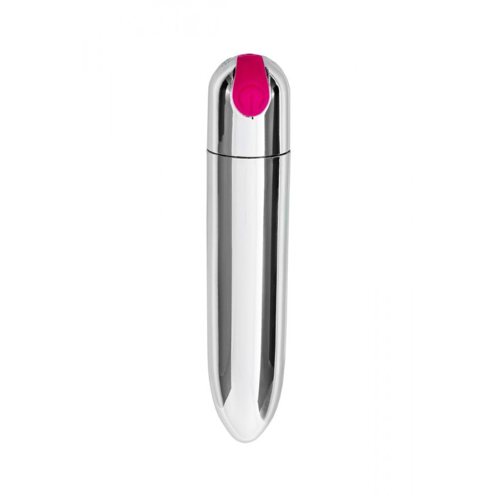 A-Toys by TOYFA Liting 10 Modlu Titreşimli Mermi Vibratör – ABS Plastik, Gümüş, 9,5 cm