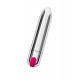 A-Toys by TOYFA Liting 10 Modlu Titreşimli Mermi Vibratör – ABS Plastik, Gümüş, 9,5 cm