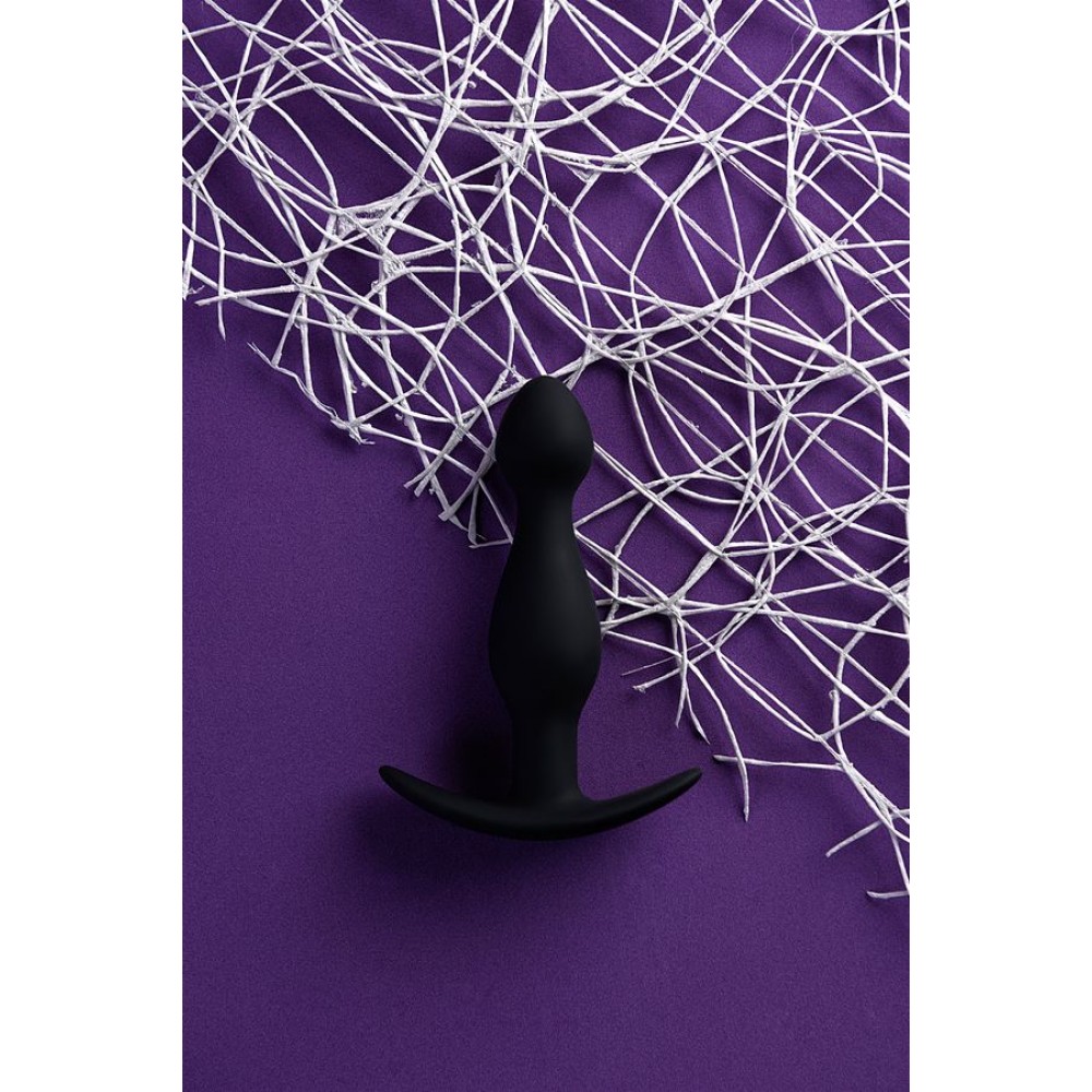A-Toys by TOYFA anal plug, Beden S, silikon, siyah, 11,5 cm