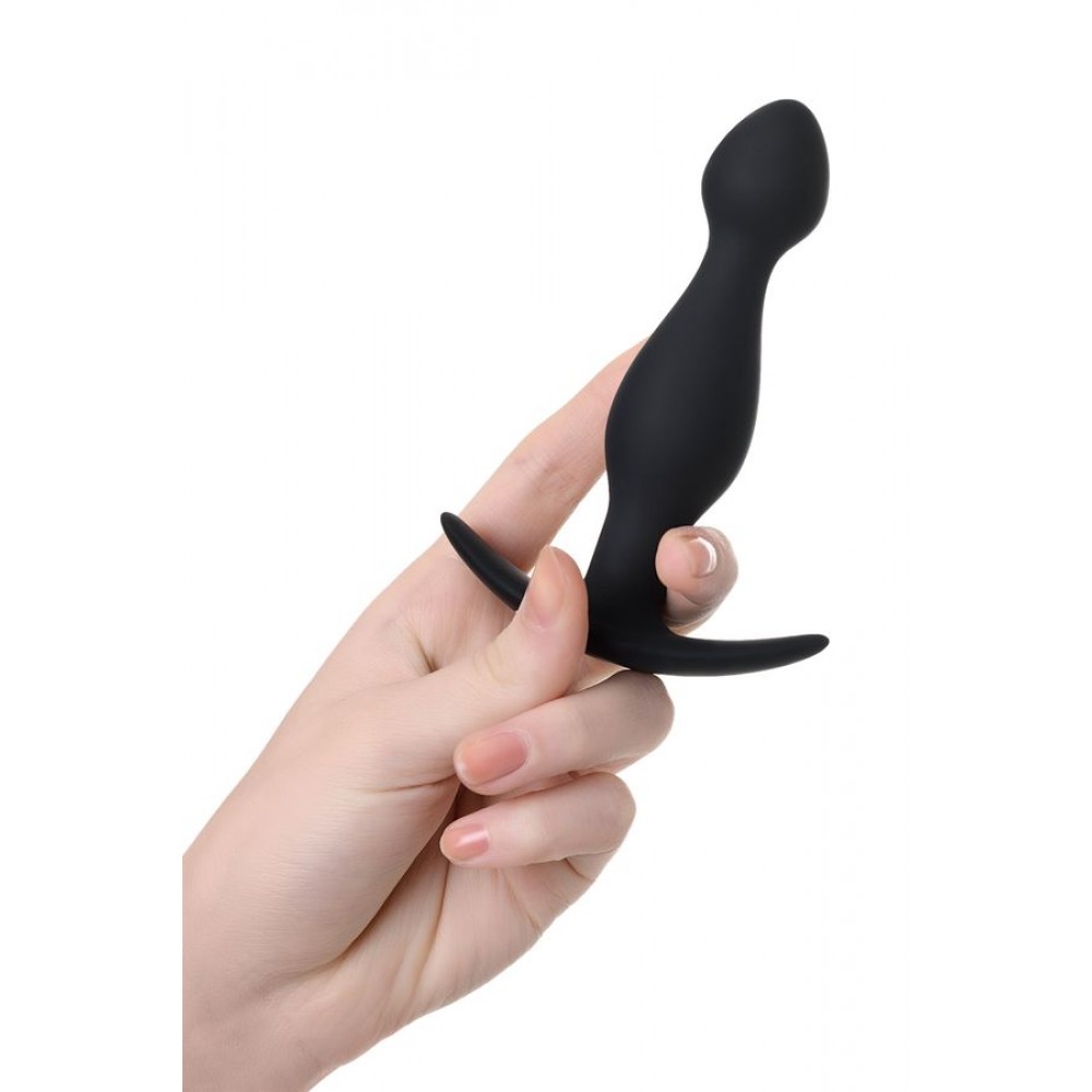 A-Toys by TOYFA anal plug, Beden S, silikon, siyah, 11,5 cm