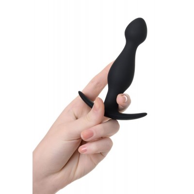 A-Toys by TOYFA anal plug, Beden S, silikon, siyah, 11,5 cm