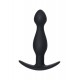 A-Toys by TOYFA anal plug, Beden S, silikon, siyah, 11,5 cm