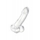 A-Toys by TOYFA Gerçekçi Cryst yapay penis, TPE, transparan, 15 cm