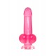 A-Toys by TOYFA Gerçekçi yapay penis Fush, TPE, pembe, 18 cm