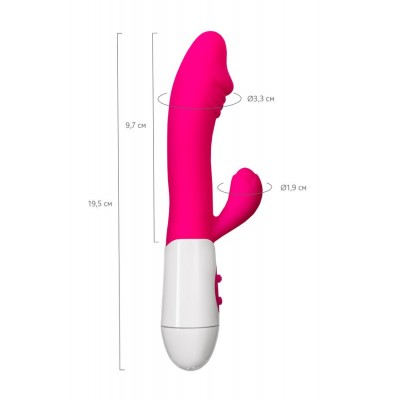 A-Toys by TOYFA Area Klitoral Uyarıcı Vibratör, silikon, pembe, 19,5 cm