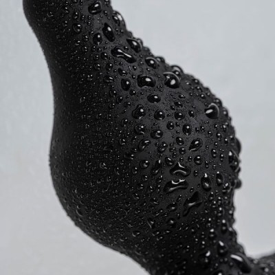 Erotist Spade Anal Plug, S, Silekspan, siyah, 8 cm