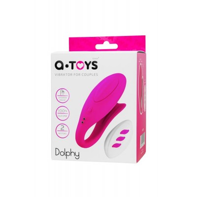 A-Toys by TOYFA Dolphy Çiftler İçin Vibratör, Silikon, Pembe, 9,6 cm