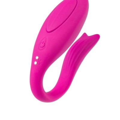 A-Toys by TOYFA Dolphy Çiftler İçin Vibratör, Silikon, Pembe, 9,6 cm