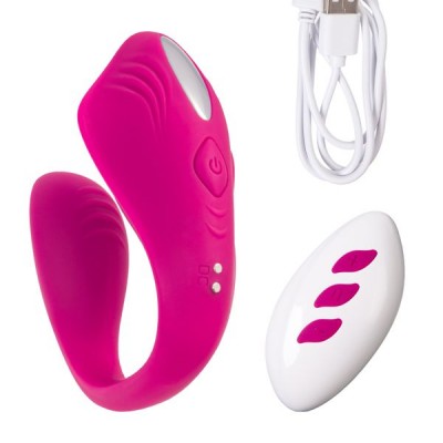 A-Toys by TOYFA Cobrum Çiftler İçin Vibratör, Silikon, Pembe, 9,6 cm