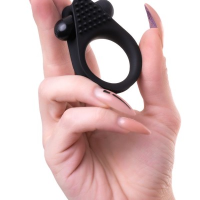 A-Toys by TOYFA Brid Titreşim Penis Halkası, silikon, siyah, 6,3, Ø 3,1 cm