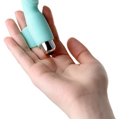 JOS BLİSS Parmak Vibratörü, silikon, mavi, 9 cm