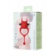 JOS NİCK Kuyruklu Penis Halkası, silikon, kırmızı, 13,5 cm