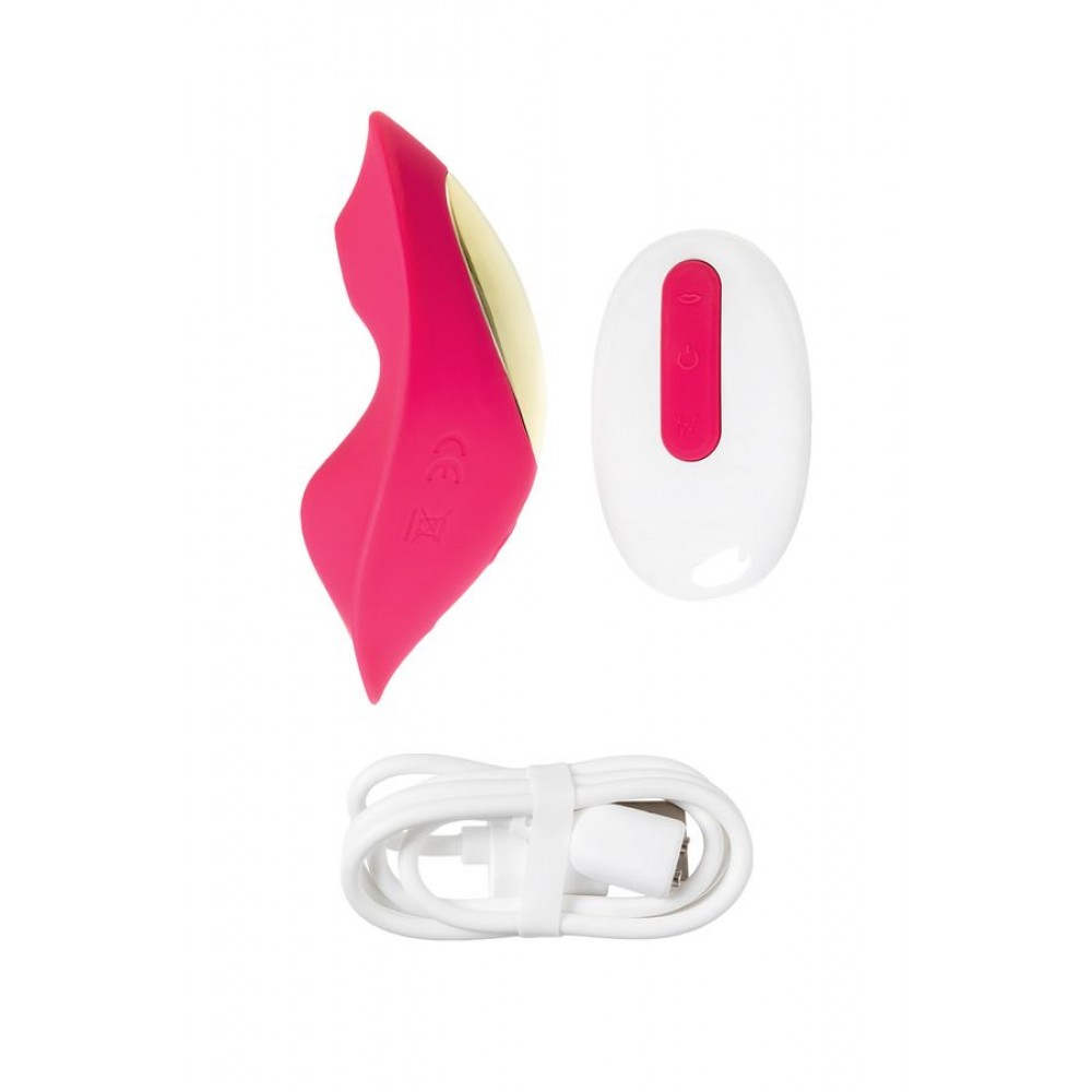 JOS Pimpit Kilot İçi Vakum Dalgası Vibratör, Silikon, Pembe, 9 cm