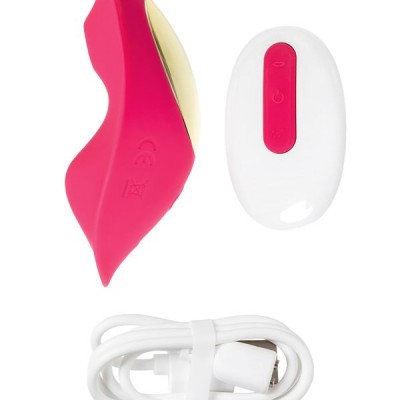 JOS Pimpit Kilot İçi Vakum Dalgası Vibratör, Silikon, Pembe, 9 cm