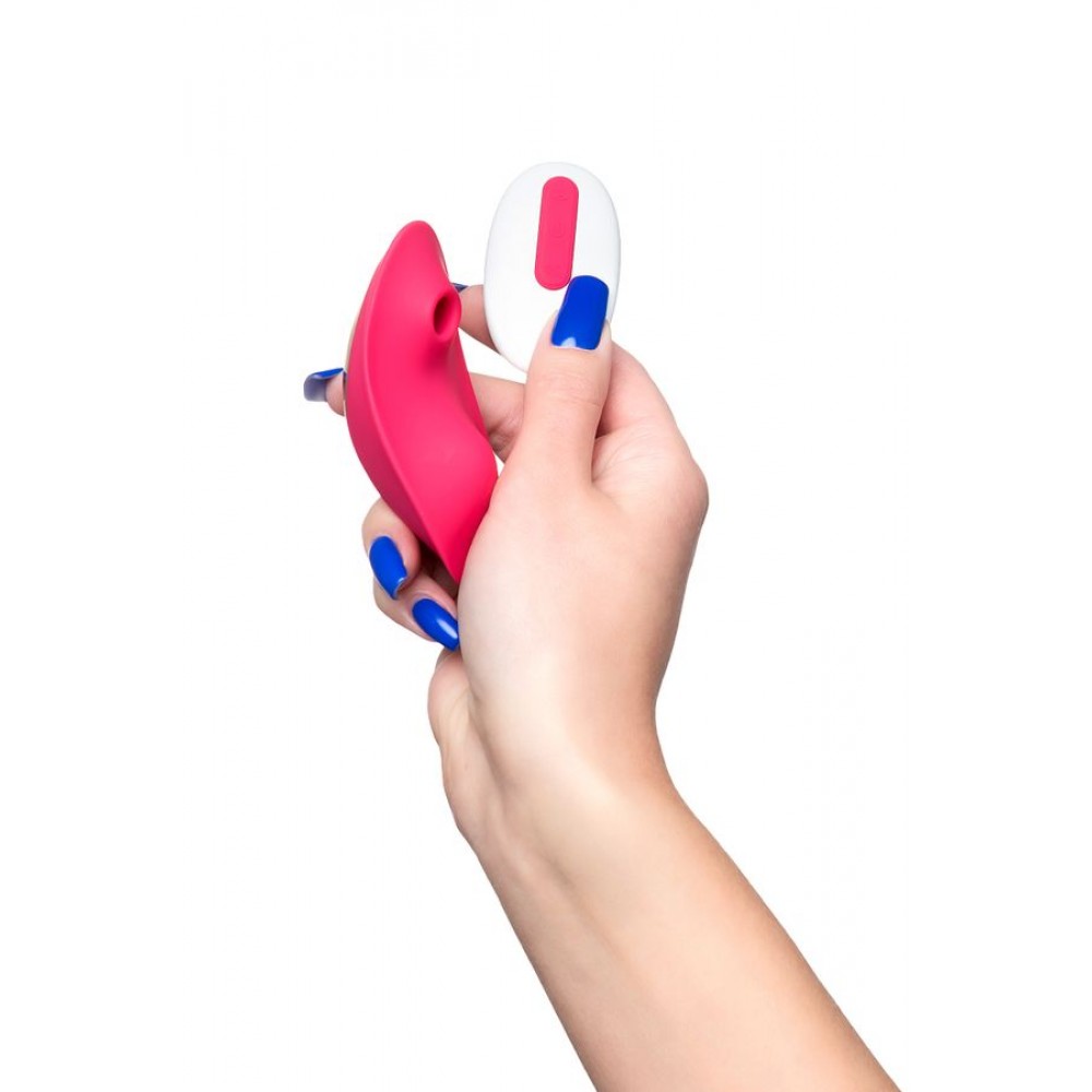 JOS Pimpit Kilot İçi Vakum Dalgası Vibratör, Silikon, Pembe, 9 cm