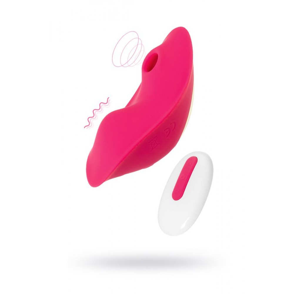 JOS Pimpit Kilot İçi Vakum Dalgası Vibratör, Silikon, Pembe, 9 cm