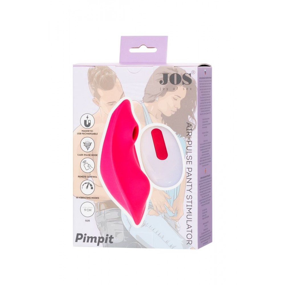 JOS Pimpit Kilot İçi Vakum Dalgası Vibratör, Silikon, Pembe, 9 cm