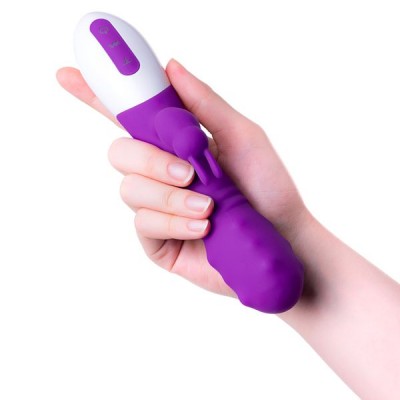 JOS TATY Klitoral Uyarıcı Vibratör, silikon, mor, 21,5 cm