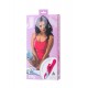 JOS ELLY Isıtmalı Vibratör, silikon, pembe, 21,5 cm
