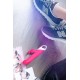 JOS ELLY Isıtmalı Vibratör, silikon, pembe, 21,5 cm