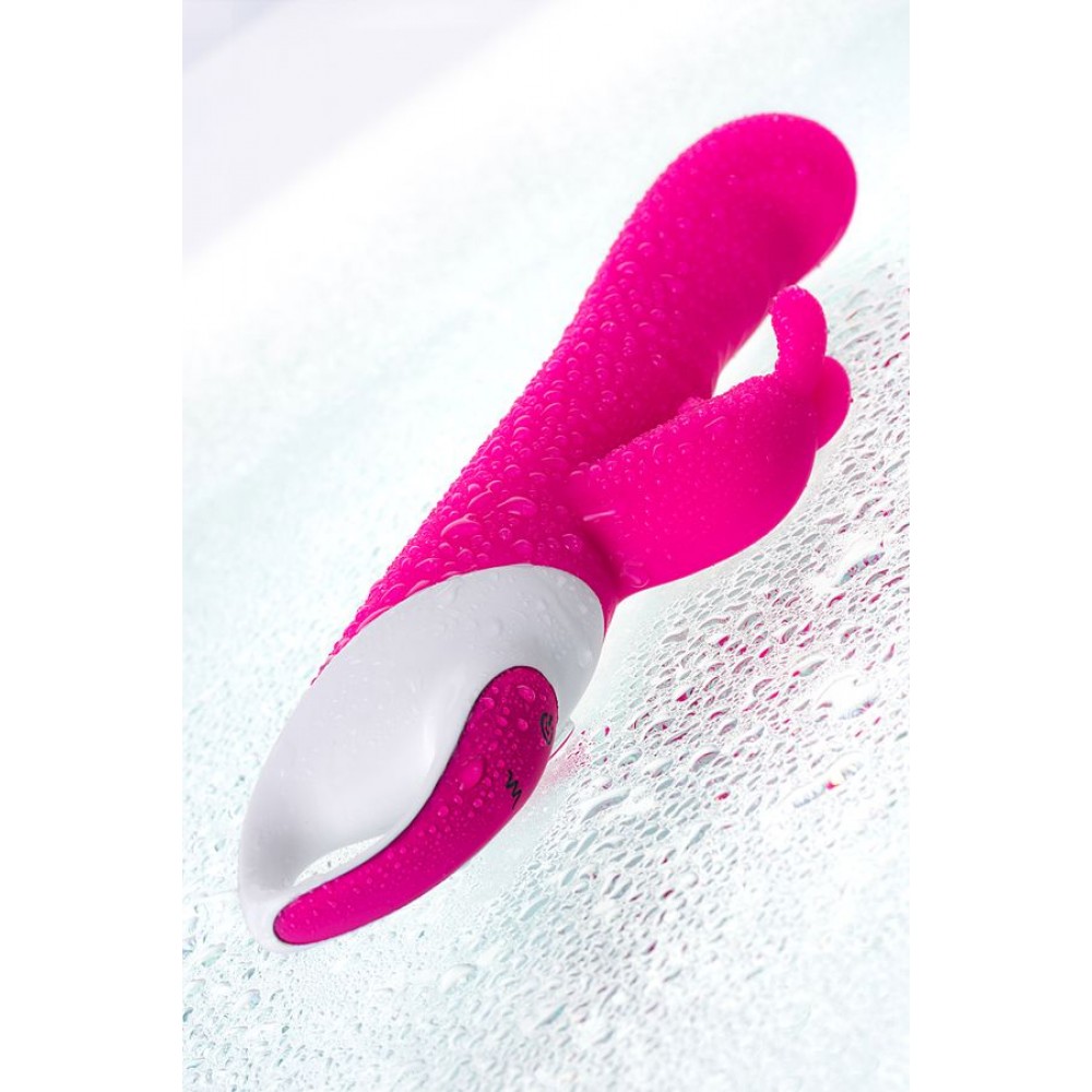JOS ELLY Isıtmalı Vibratör, silikon, pembe, 21,5 cm