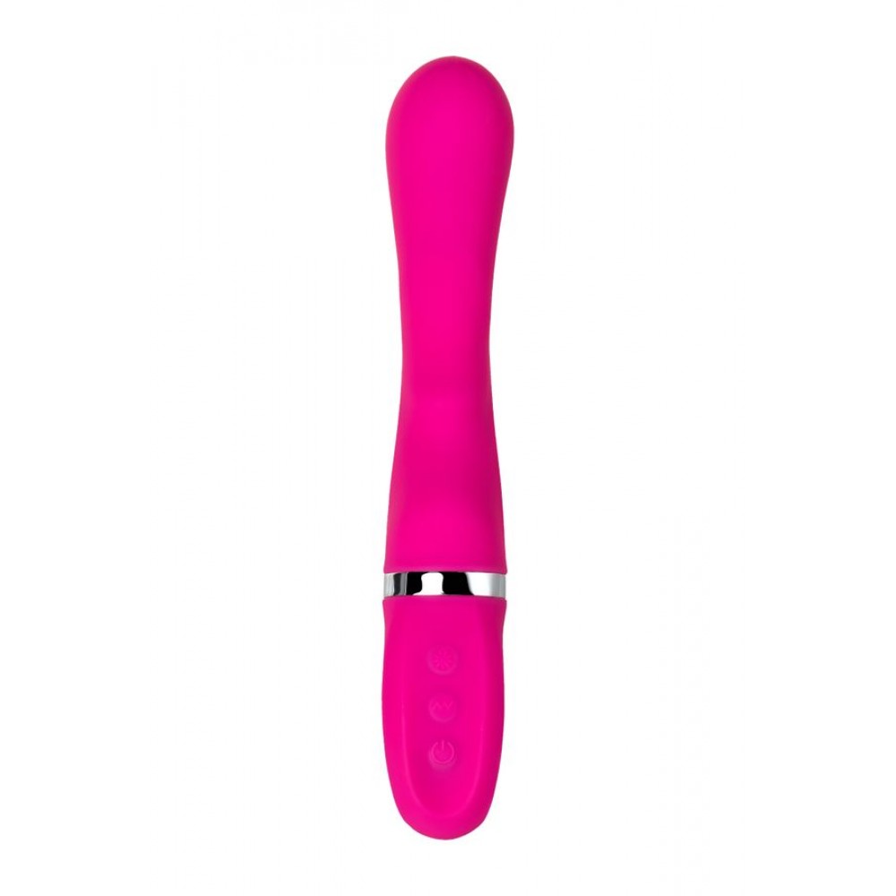 JOS PİLO Vibratör, WOW Modlu, Silikon, Pembe, 20 cm