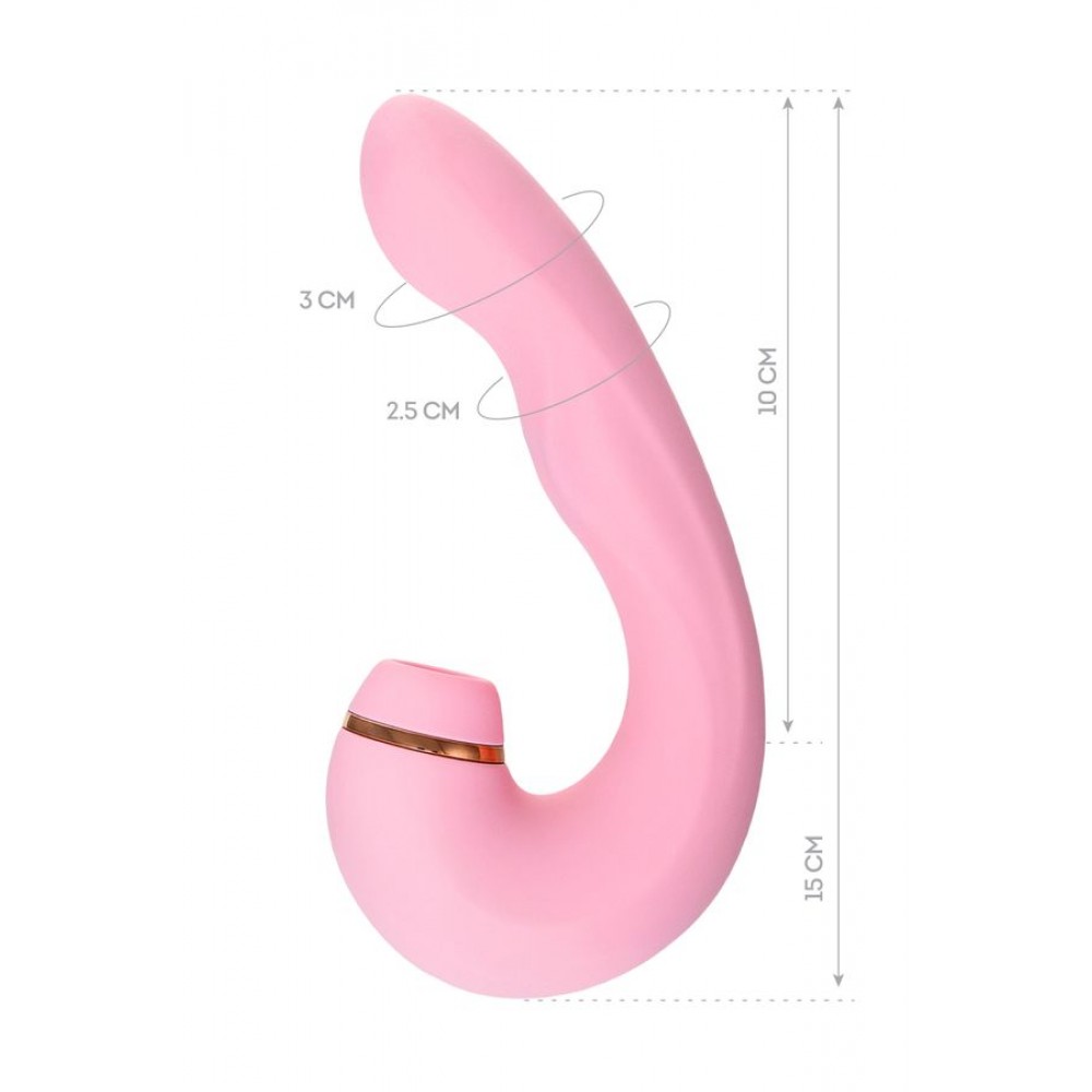 JOS JUNA Çok Fonksiyonlu Vibratör, pembe, 15 cm