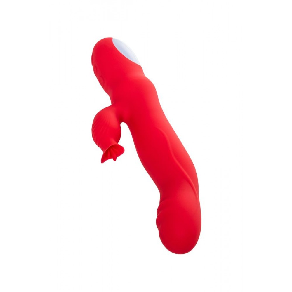 JOS Redli Vibratör, Silikon, kırmızı, 21 cm
