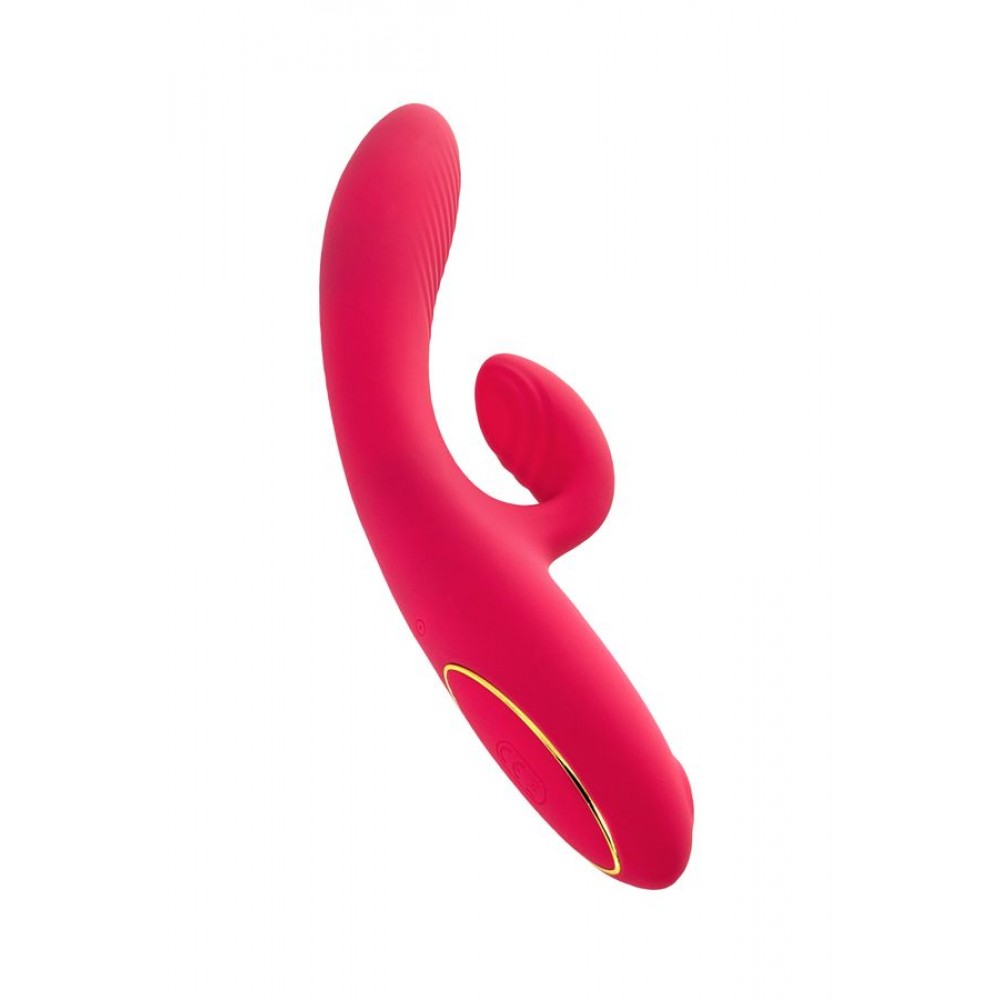 JOS Enila Vakum Dalgalı Vibratör, silikon, pembe, 23 cm