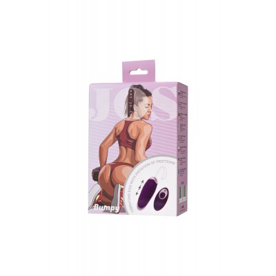JOS Bumpy Titreşimli Vjinal Top silikon, mor, 9 cm