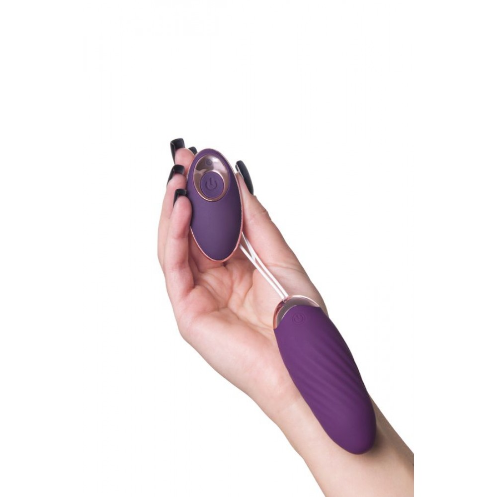JOS Bumpy Titreşimli Vjinal Top silikon, mor, 9 cm