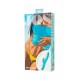 JOS Klitoral uyarımlı vibratör-döndürücü MERRY-SWI, silikon, mavi, 20,7 cm