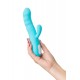 JOS Klitoral uyarımlı vibratör-döndürücü MERRY-SWI, silikon, mavi, 20,7 cm