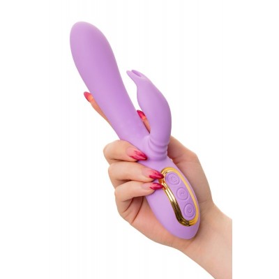 JOS Jammy Silikon Mor 22.5 cm Dönen Klitoral Stimülatörü Titreşimli Silindir