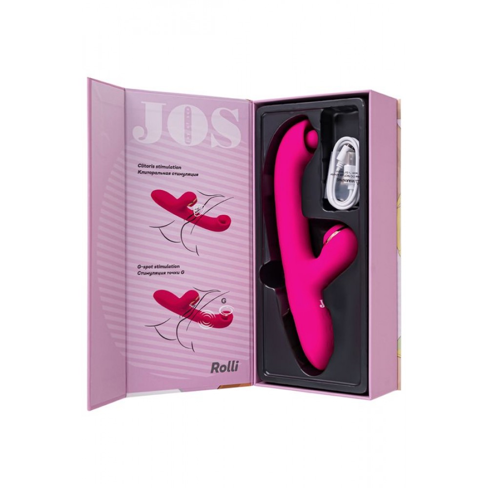 JOS Rolli Silikon Pembe 22cm Vakum Stimülasyon Topu Vibratör bayanlara Seks Oyuncakları Kadın için