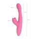 JOS Monti Hareketli Dilli ve Titreşimli Top Başlıklı Vibratör, Silikon, Pembe, 24 cm