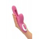 JOS Monti Hareketli Dilli ve Titreşimli Top Başlıklı Vibratör, Silikon, Pembe, 24 cm
