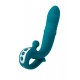 JOS Mija Up&Down Fonksiyonlu ve Halkalı Uyarıcılı Vibratör, Silikon, Yeşil, 19 cm