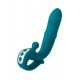 JOS Mija Up&Down Fonksiyonlu ve Halkalı Uyarıcılı Vibratör, Silikon, Yeşil, 19 cm
