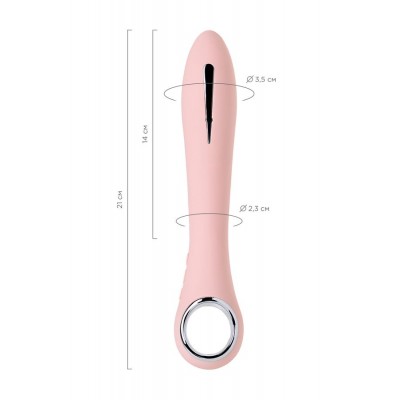 PHYSİCS GALVANİ VİBE Elektro Vibratör, silikon, pembe, 21 cm