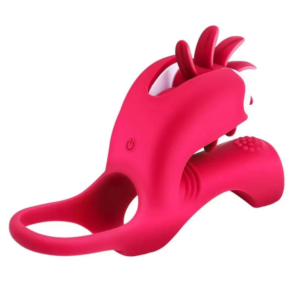 GUIMI Dönebilen Dil Hareketli Klitoris ve G-Spot Uyarıcı Testis ve Penis Halkası - Pembe GUIMI Dönebilen Dil Hareketli Klitoris ve G-Spot Uyarıcı Testis ve Penis Halkası - Pembe