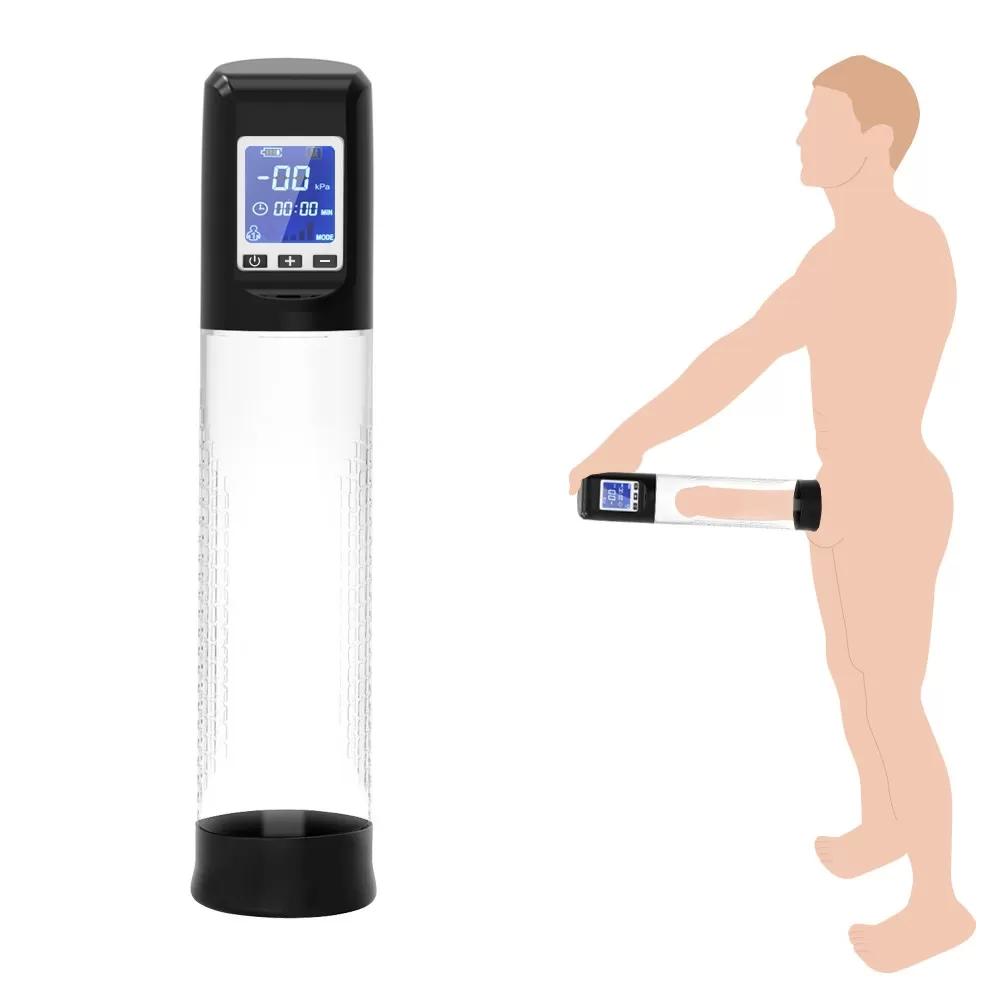 LCD Ekran Dijital Göstergeli Profesyonel Tam Otomatik Penis Vakum Pompası