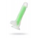 Beyond by Toyfa Clark Glow Gece Parlayan Dildo, Silikon, Şeffaf, 22 cm