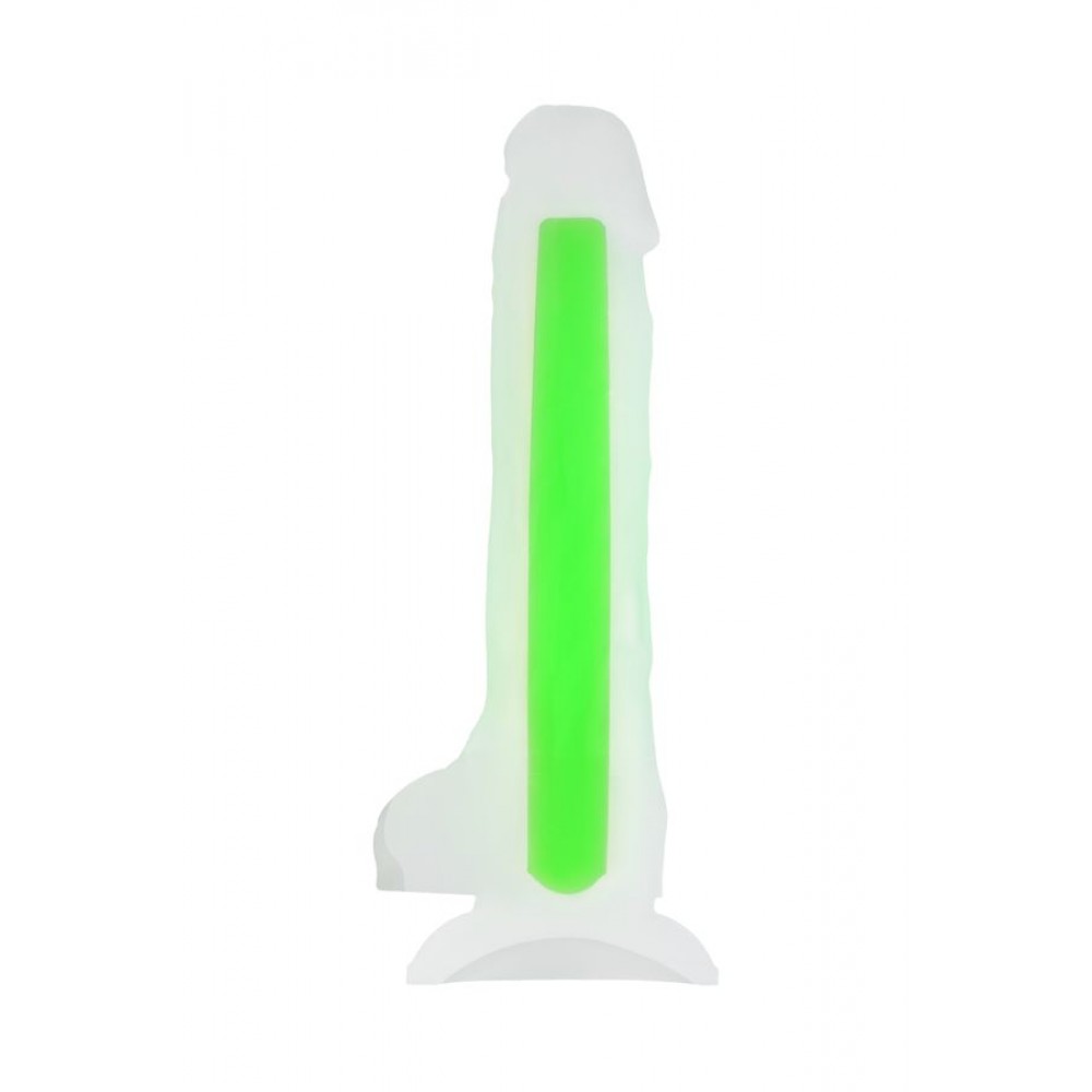Beyond by Toyfa Clark Glow Gece Parlayan Dildo, Silikon, Şeffaf, 22 cm