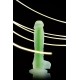 Beyond by Toyfa Wade Glow Gece Parlayan Dildo, Silikon, Şeffaf, 20 cm