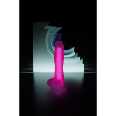 Beyond by Toyfa Tony Glow Gece Parlayan Dildo, Silikon,Şeffaf , 20 cm