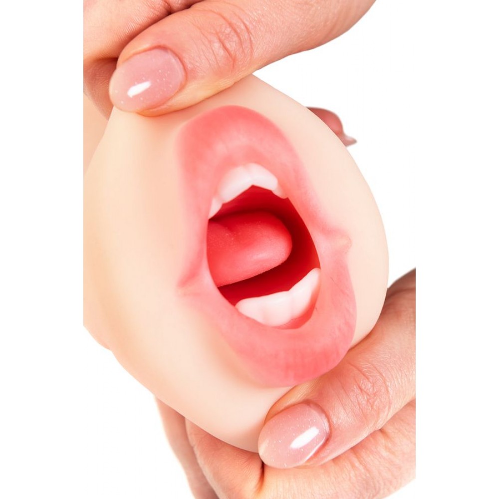 Juicy Pussy by TOYFA Masturbator Gerçekçi, Pretty Mouth, Ağız ve Vajina, SoftSkin, Ten,17 cm