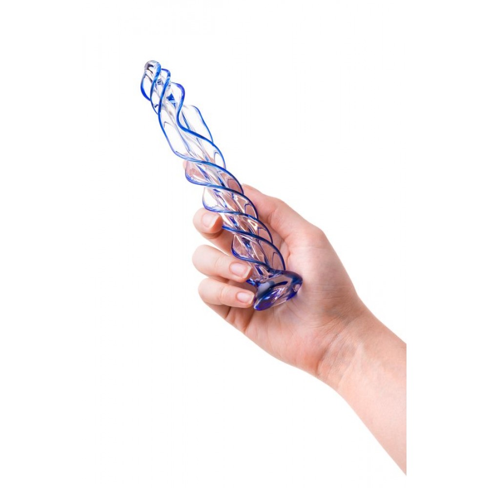 Gerçekçi olmayan Sexus Glass yapay penis, cam, transparan, 18,5 cm